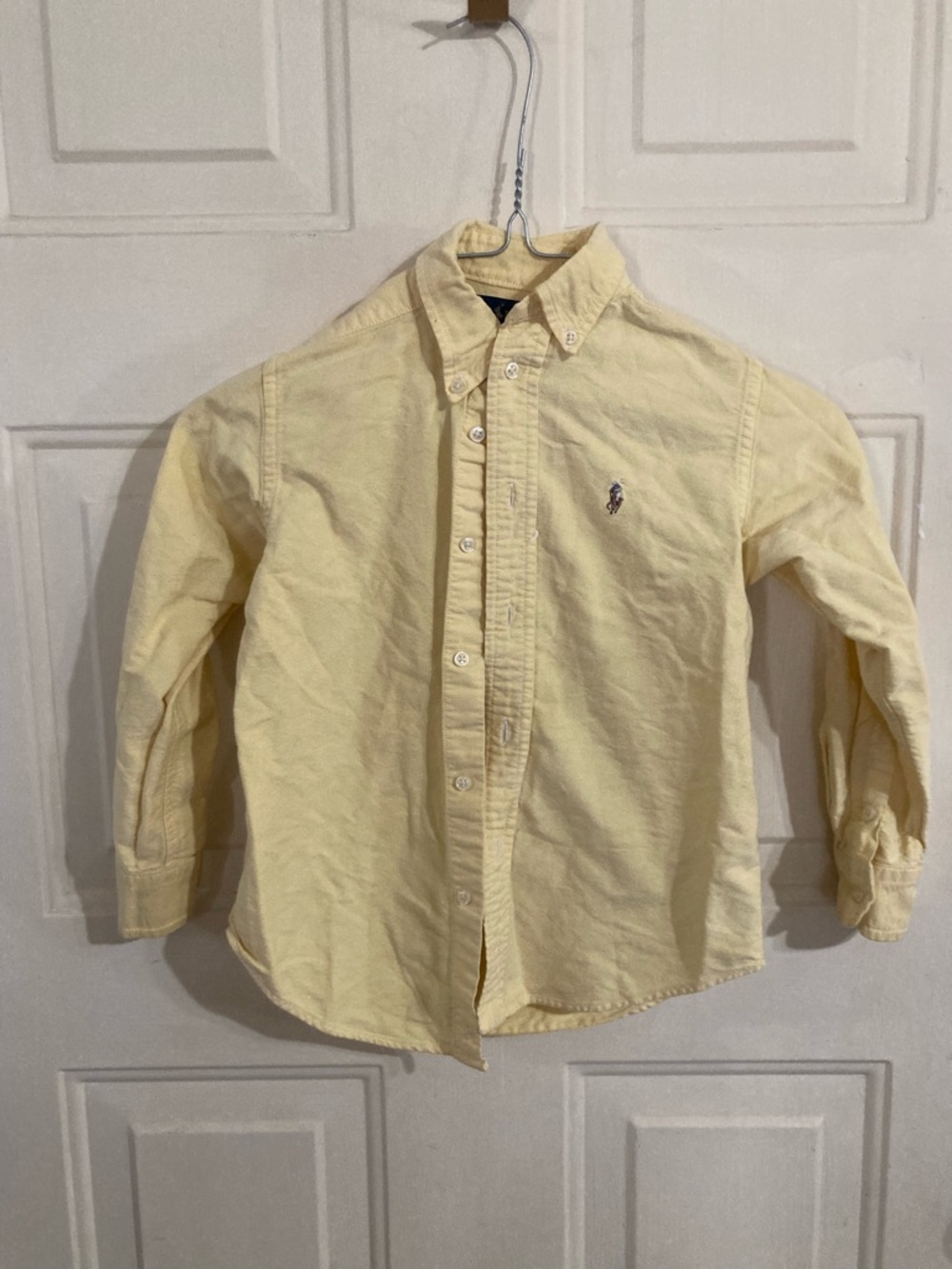 Ralph Lauren Pale Yellow Button-Down Kids Shirt
